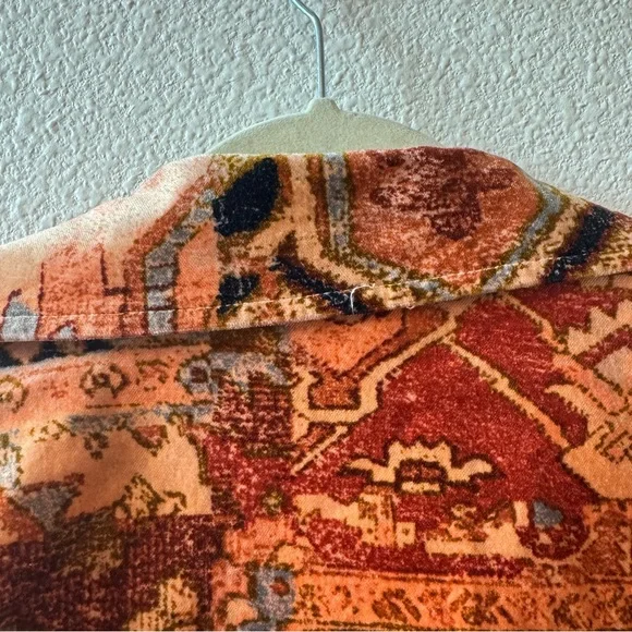 Anthropologie Tapestry Cropped Velvet Moto Jacket Small/Medium - Picture 13 of 15